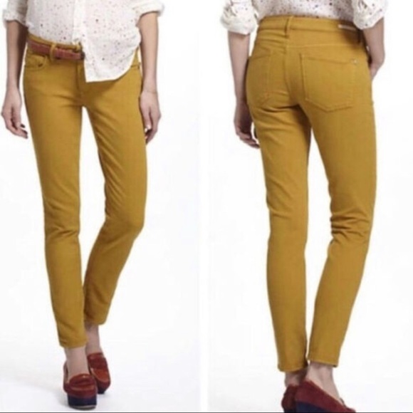 Anthropologie Denim - ANTHROPOLOGIE PILCRO- Mustard Yellow Jeans